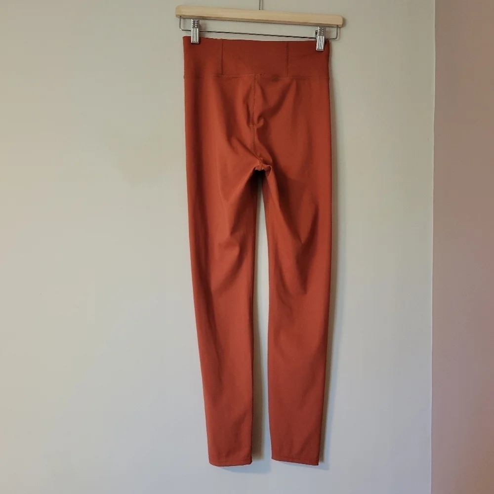 NWT Madewell MWL Form High Rise Burnt Orange Leggings Size Small - Picture 4 of 10
